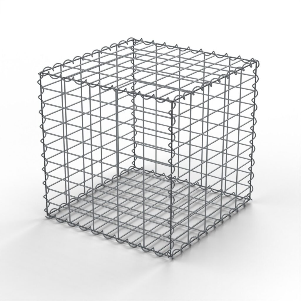 Gabiónový kôš 0,5 x 0,5 x 0,5 m, oko 50 x 100 mm, horizontálny
