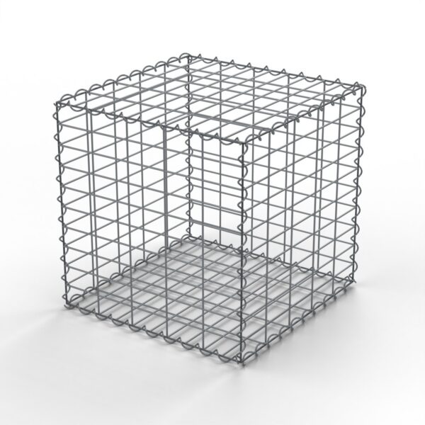 Gabiónový kôš 0,5 × 0,5 × 0,5 m, oko 50 × 100 mm horizontálne, drôt Ø 4 mm