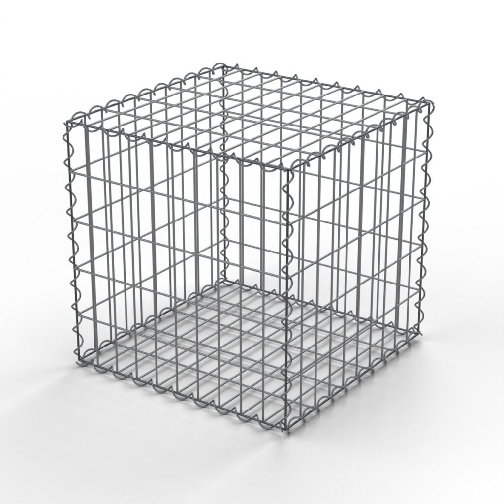 Gabiónový kôš 0,5 x 0,5 x 0,5 m, oko 50 x 100 mm, vertikálny