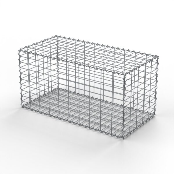 Gabiónový kôš 1,0 × 0,5 × 0,5 m, oko 50 × 100 mm horizontálne, drôt Ø 4 mm