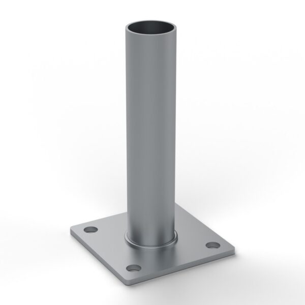 Platňa na stĺp 48 mm, pozinkovaná