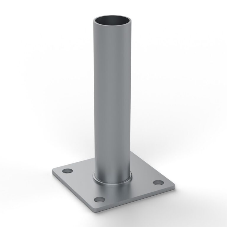 Platňa na stĺp 48 mm, pozinkovaná