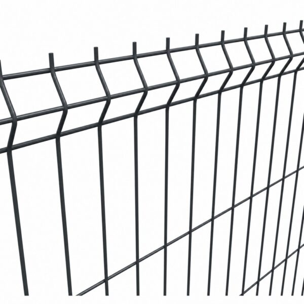 Plotový panel 3D EKO antracit, drôt Ø 4 mm, zblízka (výška 1530 mm)