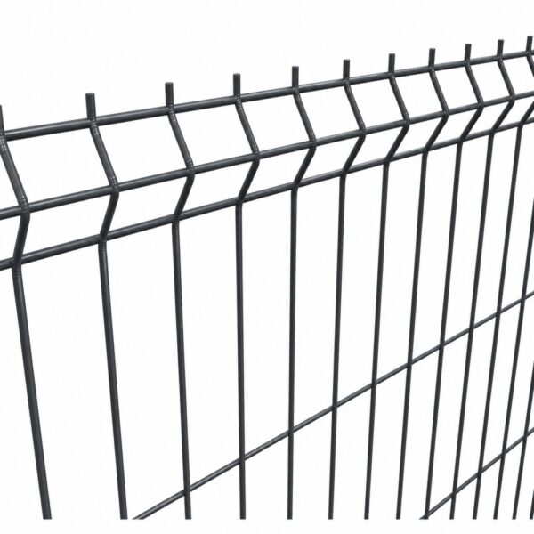 Plotový panel 3D STRONG antracit, drôt Ø 5 mm, zblízka (výška 1530 mm)